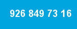 926 849 73 16 926 849 73 16